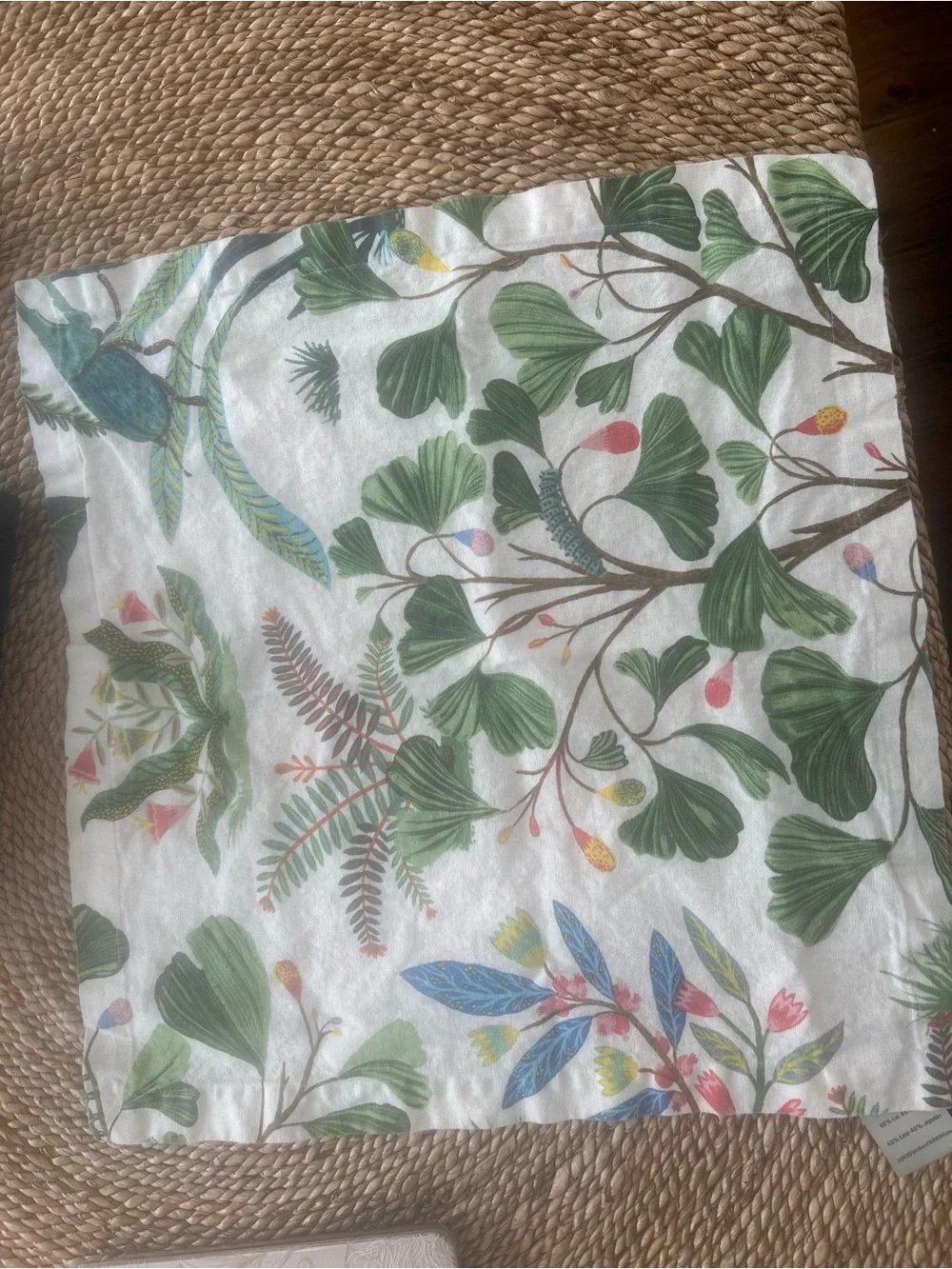 Pottery Barn “Evie” floral fabric napkins
